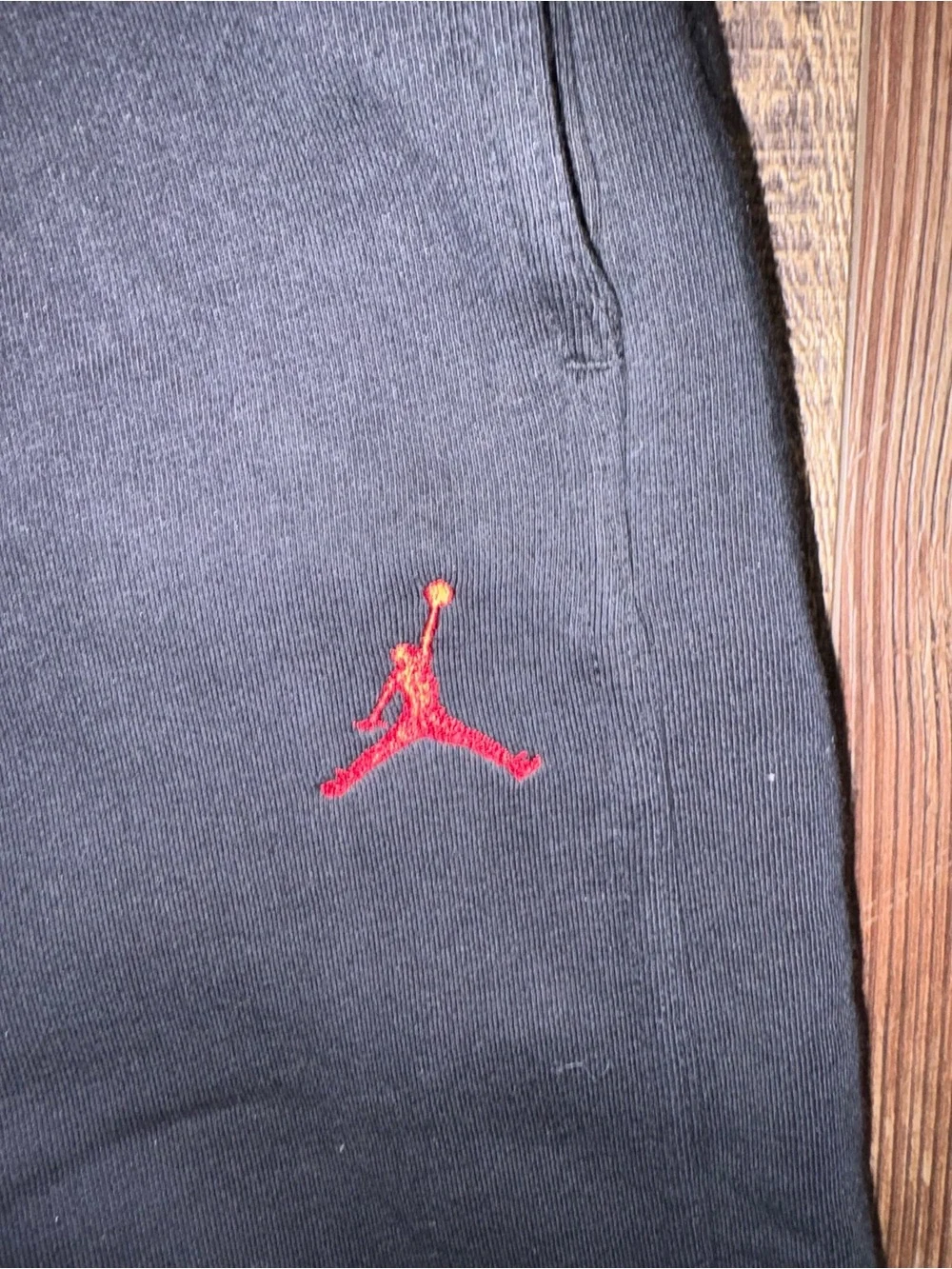 Nike Air Jordan Hoodie Pants Set Red Black Jumpman Full Zip Tracksuit
